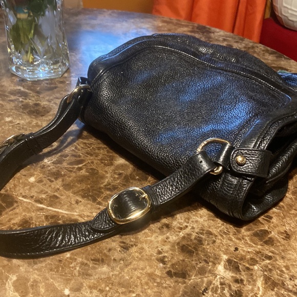 Burberry double flat black leather checkered purse - Picture 3 of 10